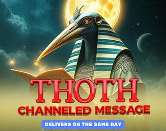 Channeled Message from Thoth, Personalized Guidance & Wisdom, Insight from the Egyptian God of Knowledge, Writing and Strategy