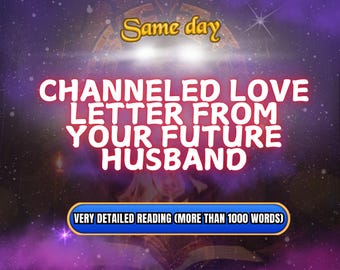 Channeled Love Letter From Your Future Husband, Love Letter From Your Husband, Psychic Love Letter, Psychic Love Reading, Future Boyfriend