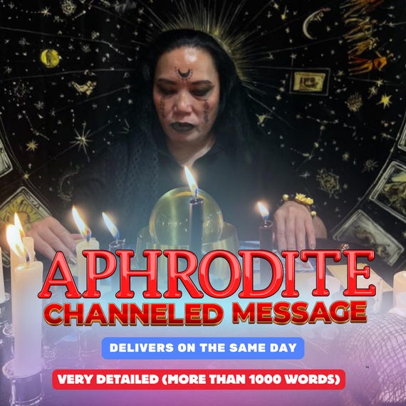 Channeled Message from Aphrodite, Personalized Guidance on Love, Beauty & Confidence, Wisdom from the Greek Goddess of Love and Attraction