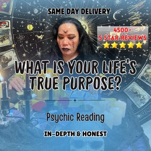 Life Purpose Reading, Discover Your True Calling, Gifts, Career Path, Soul Mission, Past Life Connections, Accurate Psychic, SAME DAY