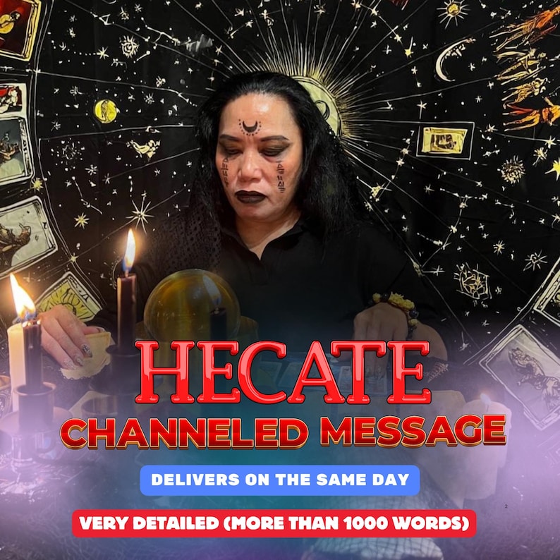Channeled Message from Hekate, Patron, Matron, Divine Connection with the Goddess of Magic, Witchcraft & Transformation, SAME DAY image 1