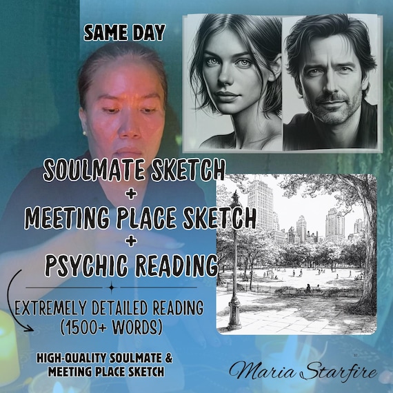 Soulmate Drawing + In-Depth Psychic Reading | Same Day Delivery | Draw My Soulmate, Future Husband/Wife Sketch, Soulmate Sketch, DIGITAL PDF