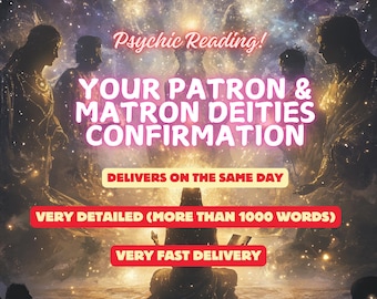Who Are Your Divine Deities? | Uncover Your Patron & Matron Deities | Personalized Spiritual Confirmation Reading | SAME DAY