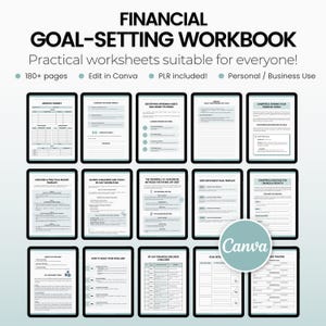 Financial Goal-setting Workbook, Financial Education Worksheets ...