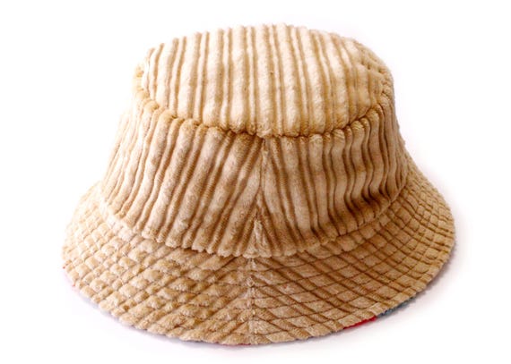 Patchwork Bucket Hat - Reversible Corduroy Colorf… - image 6