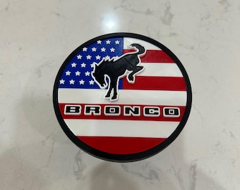 Cubierta de enganche del receptor con temática Ford Bronco