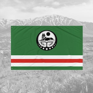 Chechnya Flag – Caucasian Tapestry Banner Home Decor (90x150 cm)