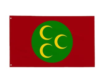 Ottoman Empire Flag Tapestry (1517-1793): Turkish Historical Banner (90x150 cm)