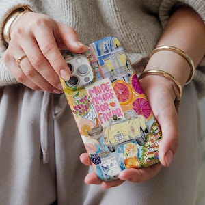 Kokette Collage adrette und niedliche rosa ästhetische Telefon-Kasten für iPhone 16 15 14 13 12 11 PRO Max Plus, X, Samsung Galaxy S24, S23, S22, S21,