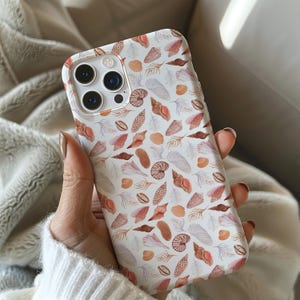 Seashell Phone Case Ocean Cell Phone Case Coastal Aesthetic Summer Phone Cover BeachiPhone 16 15 14 13 12 Pro Max Plus Samsung S25 S24 S23