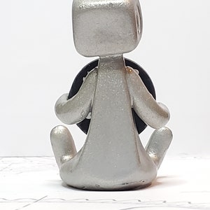 Mental Health Gift Robot Figurine – Your Anxiety Is A Lying Hoe Reminder Desk Buddy – Desk Decor – Handmade image 7