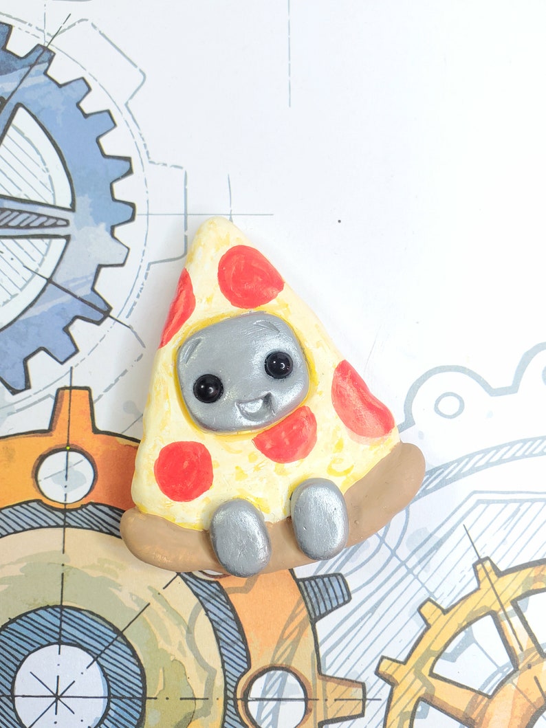 Pizza Robot Magnet Figurine image 5