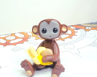 Robot in a monkey costume resin figurine desk robot decor