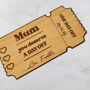 personalisiert aus Holz, Ticket, Souvenirs. Geschenk