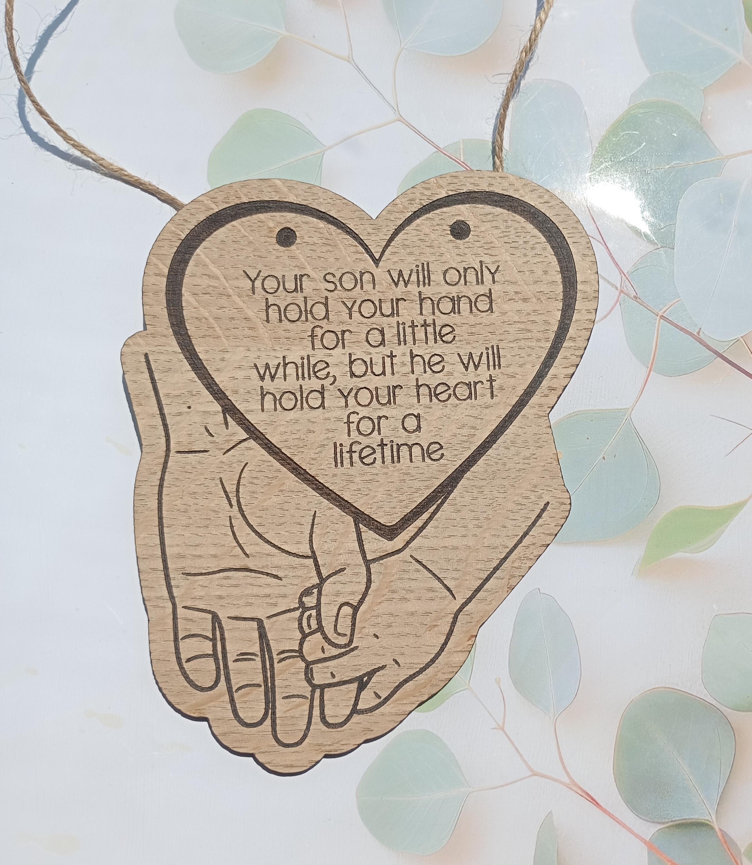 Personalised Wooden Child Keepsake Sign: Engraved Quote, Sentimental ...