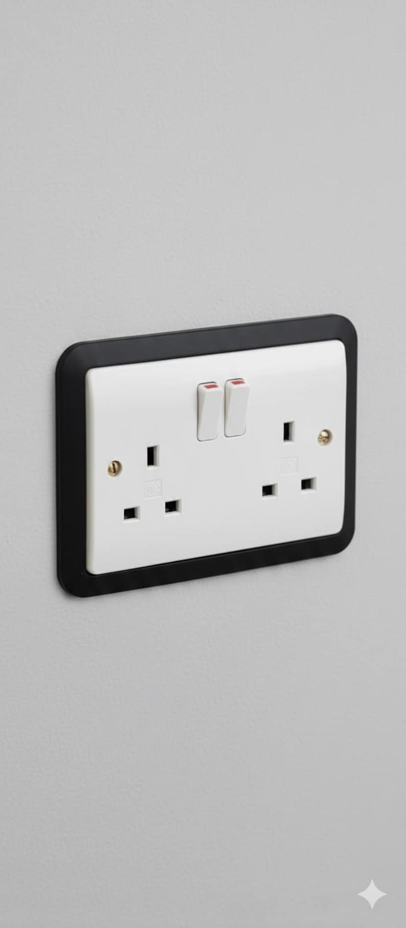 Black MDF Light Switch Surround: Modern Rounded Edge Frame - Etsy