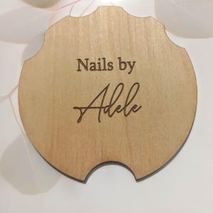 Personalized Wooden Nailfie Photo Prop: Nail Display Holder