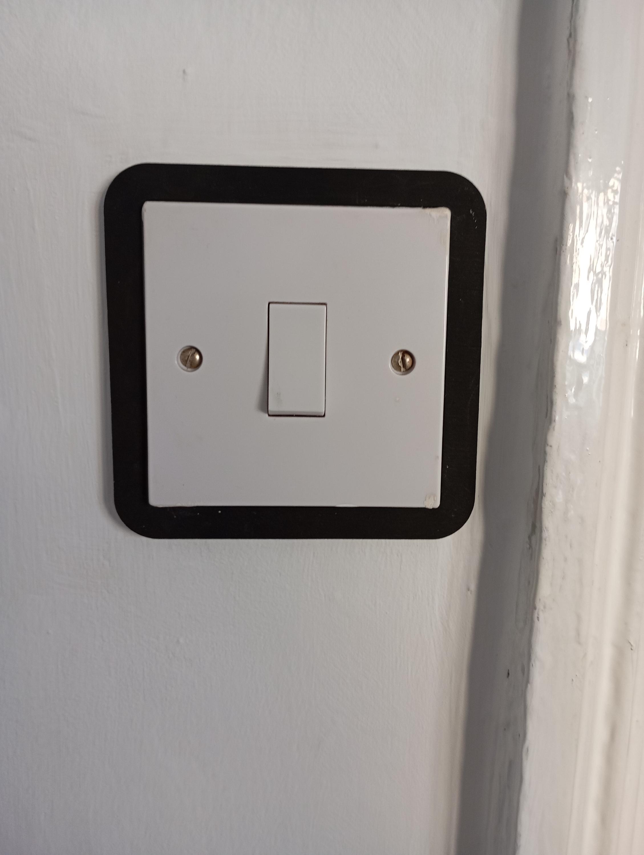 Black MDF Light Switch Surround: Modern Rounded Edge Frame - Etsy