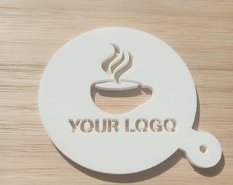 Imagen de marca profesional y personalizada: Plantillas de acrílico premium de 3 mm para café.