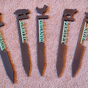 Custom Farm Animal Garden Markers – Set of 5 Personalized Plant Labels