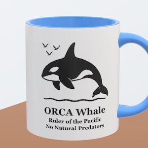 Mug Orca – Collection Géants du Pacifique | Tasse à café double face baleine | Cadeau de la côte ouest du Canada