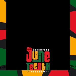 Juneteenth 360 photobooth overlay
