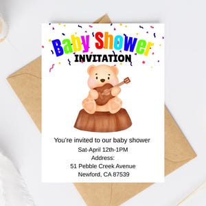 Editable Baby Shower Invitation: Gender Reveal, Boy or Girl (Digital Download)