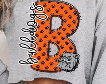Mascote Bulldogs PNG: Design Preppy Dawgs (Download Digital)