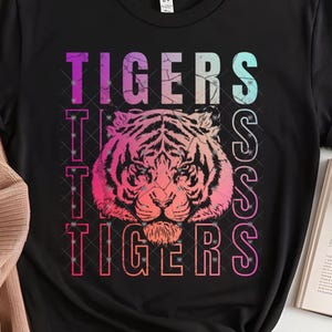 Tigers PNG | Mascot PNG | Tigers JPEG | Preppy Mascot png | Trendy Mascot png | Groovy Tigers | Tiger Pride | Tiger team spirit