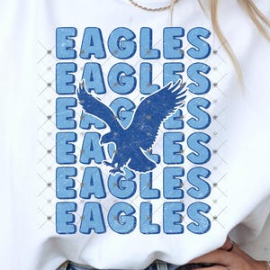 Eagles Png, Eagles Mascot Blue, Team PNG, School, Mascot Team name, School Spirit Png | Distressed