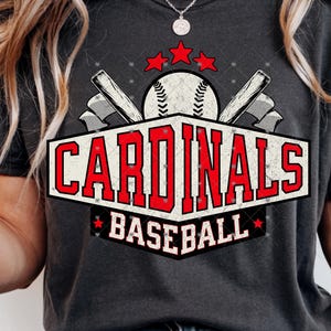 Cardinals Mascot PNG: Baseball Spirit Wear (Digital Download)