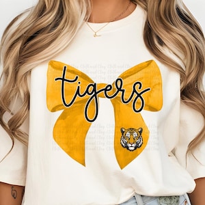Tigers Mascot PNG: Preppy Trendy Design (Digital Download)