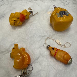 Russian antique vintage glass Christmas ornaments