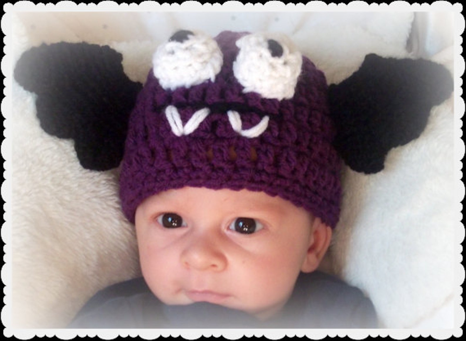 Batty Bat Hat Baby Bat Hat Halloween Photo Prop Etsy