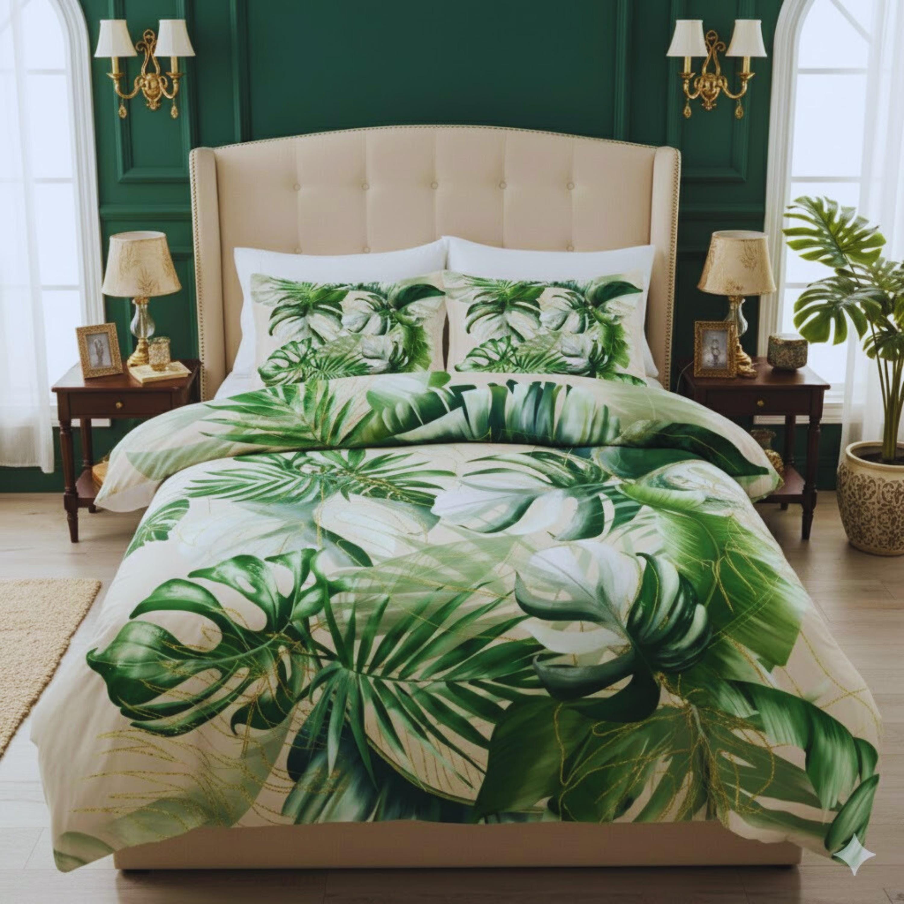 Tropical bedding set - Etsy México, image size:3000x3000