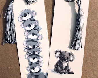 Koala bookmark, koala bears, bookmark, koalas, gift, birthday present, souvenir, tassel, koala bookmark, bear, Australia