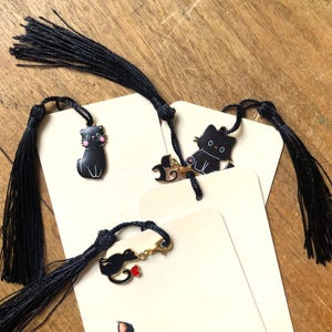 Cat bookmark, cat, bookmark, bookmark, gift, birthday present, souvenir, tassel, cat bookmark, gift, cat present image 7