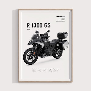 2025 BMW R1300GS Poster | BMW R 1300 GS Poster | R1300 Poster | Adventure Bike Wall Art | Printable Garage Decor | Poster Motorcycle