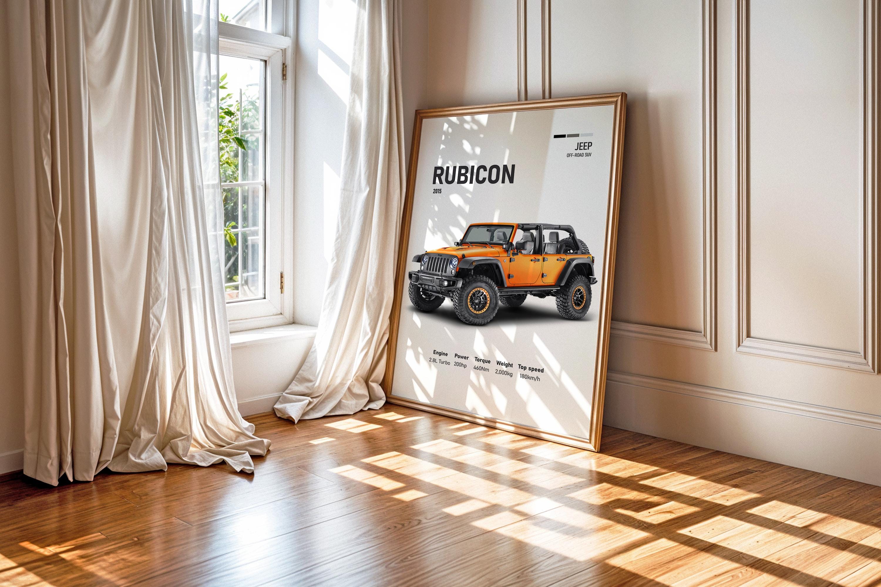 Jeep Wrangler Rubicon Sunriser 2015 Poster | Off-road Adventure