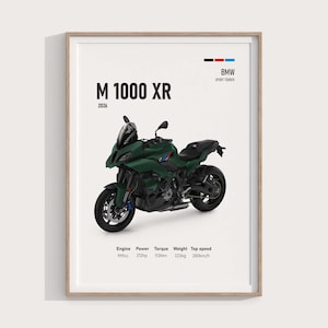 2026 BMW M 1000 XR Poster | Digital Download | Superbike Adventure Motorcycle Print | BMW M Series Wall Art | Garage Decor | Gift for Riders