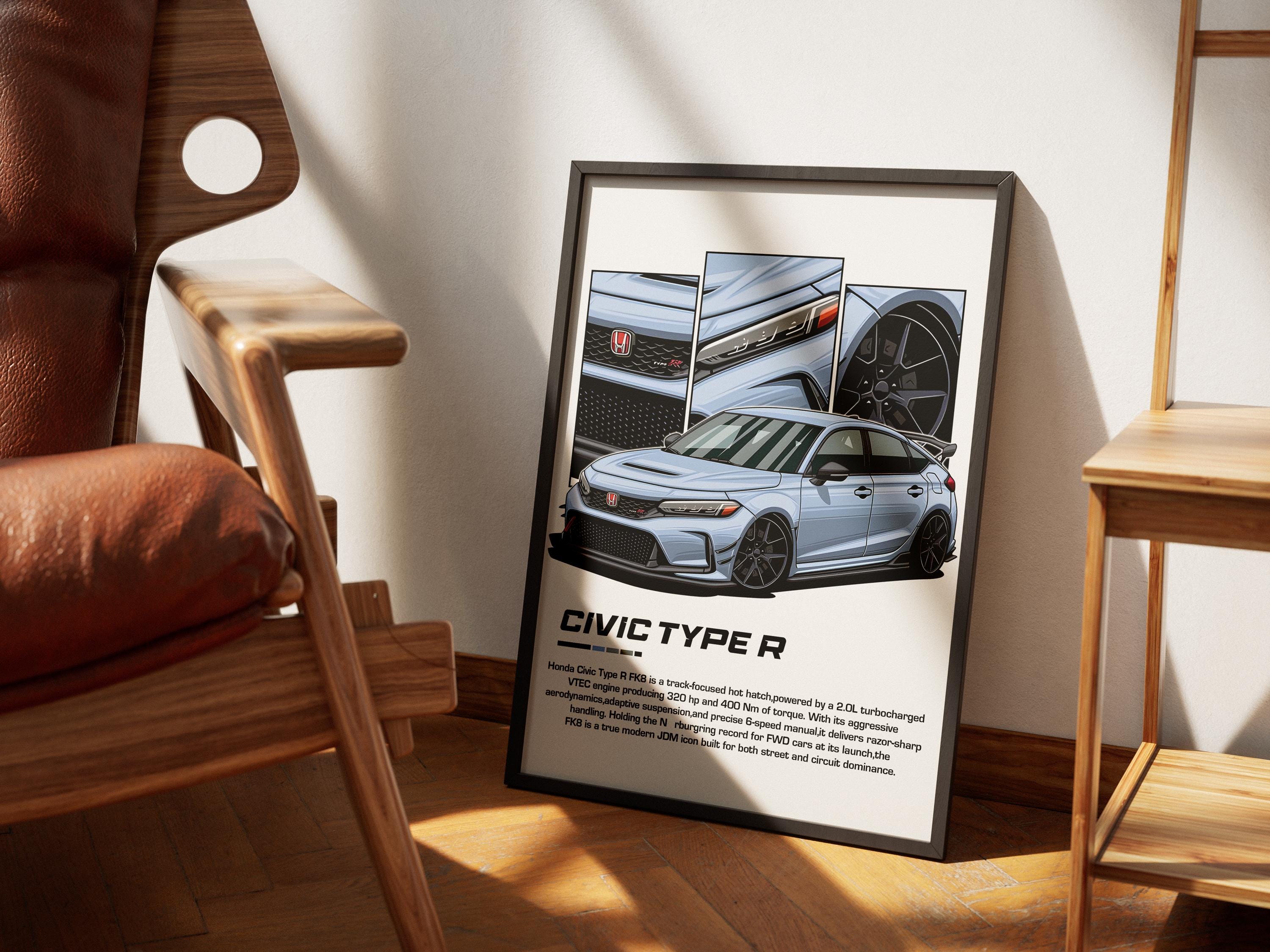 ホンダ シビック タイプ R ポスター | JDM ファンとコレクターへの 