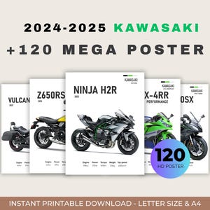 Kawasaki Motorcycle Posters x120 - A Must-Have for True Enthusiast