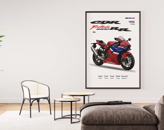 2024 Honda CBR1000RR-R Fireblade SP Poster | Digital Download