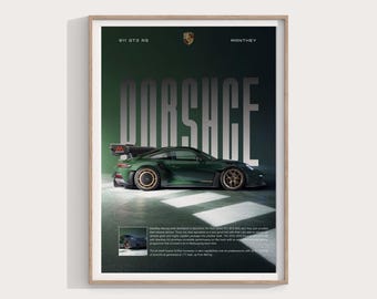 Porsche 911 GT3 RS Poster: Supercar Wall Art (Digital Download)