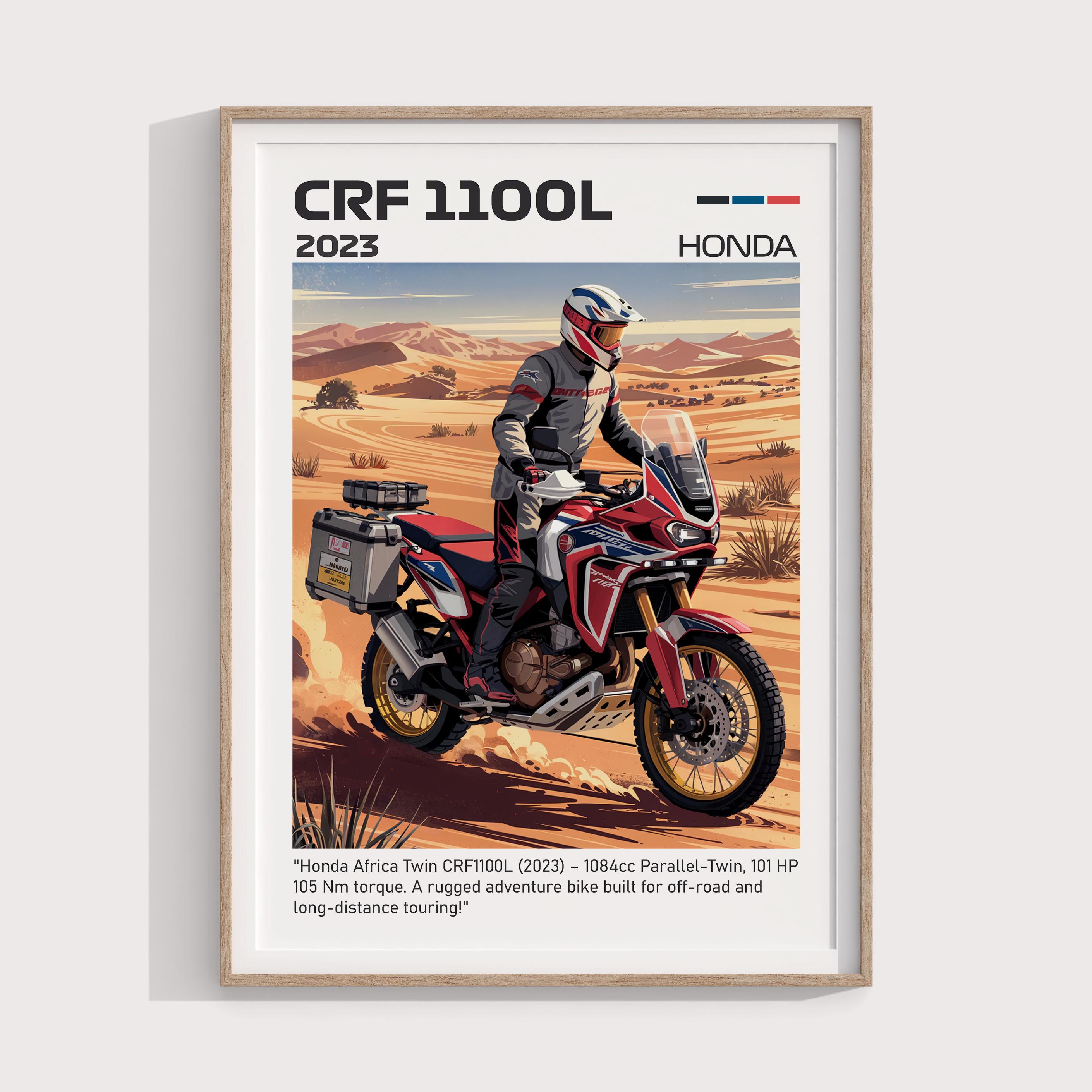 Honda Africa Twin CRF1100L 2023 Poster | Digital Download Gift for