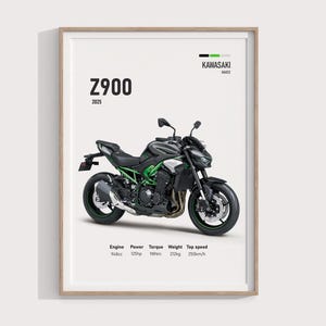 ポスター kazu ROLLED KAWASAKI ZX9R NINJA SPORTSBIKE BLUE MOTORCYCLE 23X35