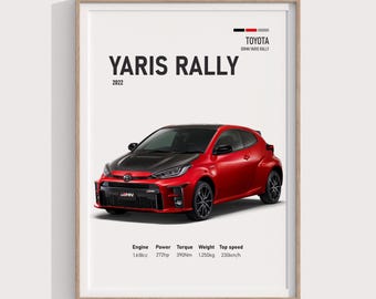 トヨタ セリカ GT ラリー ポスター、東アフリカ サファリ、レトロ カー