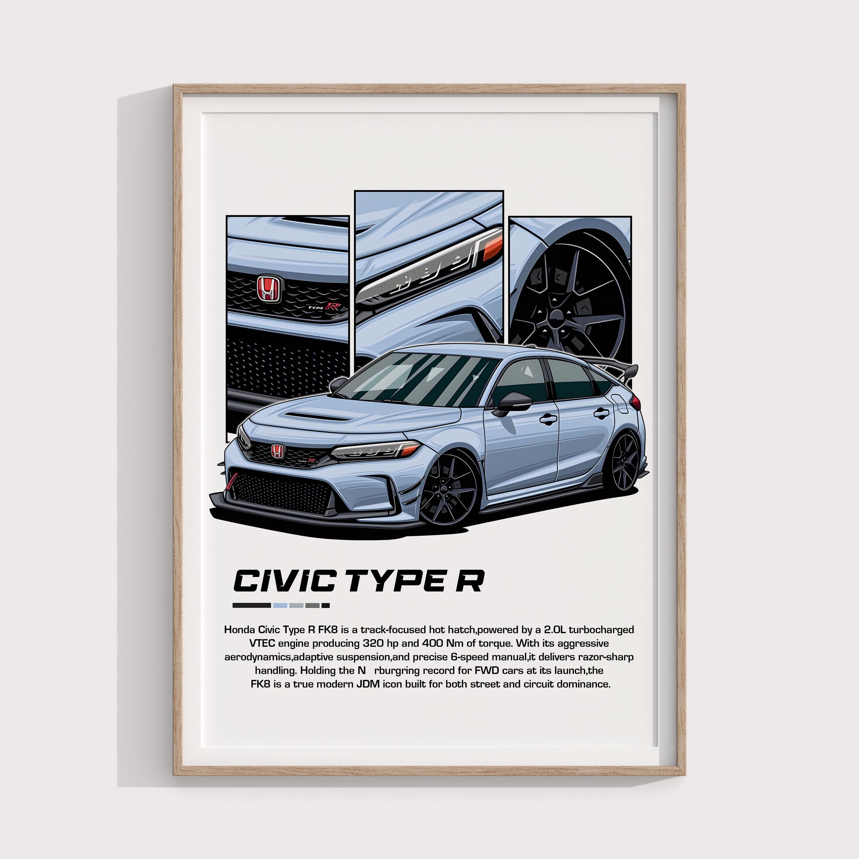 Civic Type R Poster - Etsy