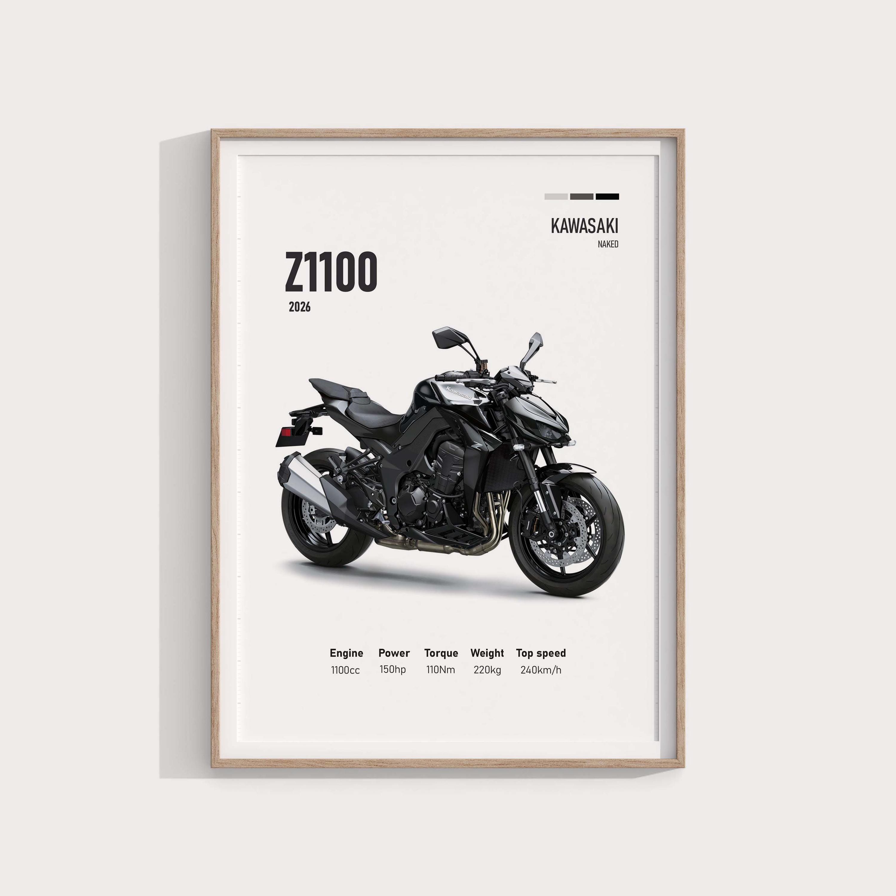 2026年式カワサキZ1100ポスター｜デジタルダウンロード｜スーパー