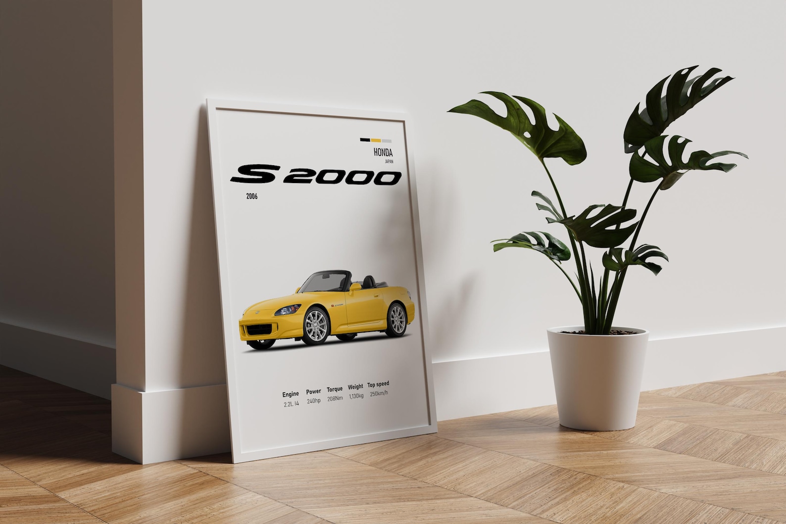 S2000 Poster 2006 Honda S2000 Poster | Iconic Roadster Artwork | Perfect for Car ...